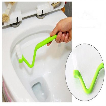 1 Pc V Shape Toilet Cleaning Brush Suspension Hand-held Cleaning Brush Bathroom Accessories Home Cleaning Tools - Image 2