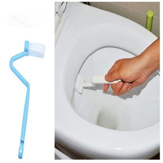1 Pc V Shape Toilet Cleaning Brush Suspension Hand-held Cleaning Brush Bathroom Accessories Home Cleaning Tools