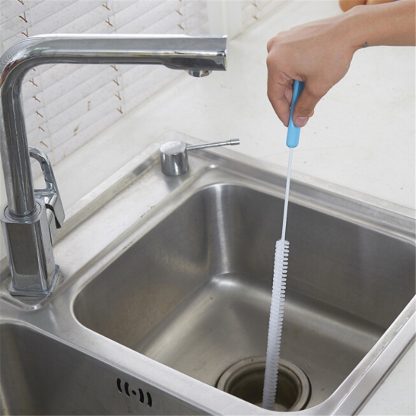 1 Pcs Sewer Cleaning Brush Home Bendable Sink Tub Toilet Dredge Pipe Snake Brush Tools Creative Bathroom Kitchen Accessories - Image 2