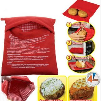 1Pcs Potato Bag Microwave Baking Potatoes Cooking Bag Washable Bag Baked Potatoes Rice Pocket Easy To Cook Kitchen Gadgets