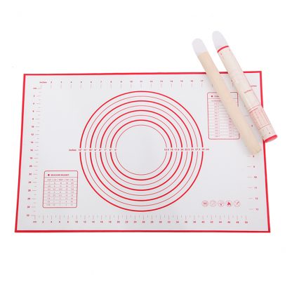 BAKINGCHEF Silicone Baking Mat Pizza Dough Maker Pastry Kitchen Gadgets Cooking Tools Utensils Bakeware Kneading Accessories Lot - Image 4