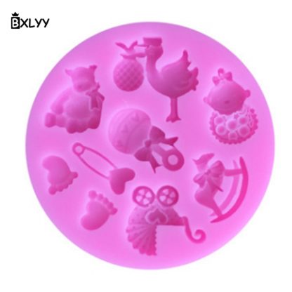 BXLYY Cartoon Silicone Mould 1pc Cake Decorating Tools Christmas 2018 Decoration Party Supplies New Year Gifts baking dish.7z - Image 2