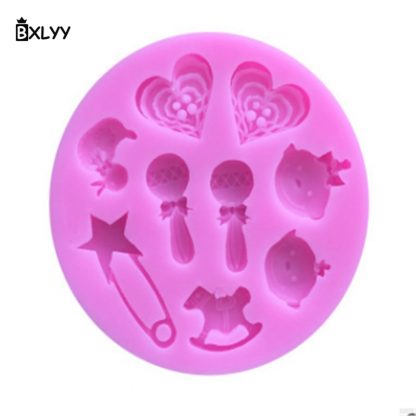 BXLYY Cartoon Silicone Mould 1pc Cake Decorating Tools Christmas 2018 Decoration Party Supplies New Year Gifts baking dish.7z - Image 3