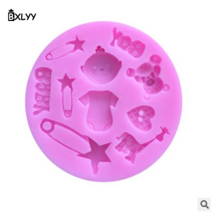 BXLYY Cartoon Silicone Mould 1pc Cake Decorating Tools Christmas 2018 Decoration Party Supplies New Year Gifts baking dish.7z - Image 5