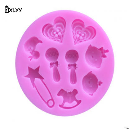 BXLYY Cartoon Silicone Mould 1pc Cake Decorating Tools Christmas 2018 Decoration Party Supplies New Year Gifts baking dish.7z - Image 6