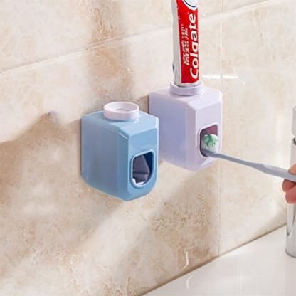 Basupply 1Pc New Hands Free Automatic Squeezer Toothpaste Dispenser  Squeeze Out  Wall Mount Bathroom Accessories  4 Colors - Image 2