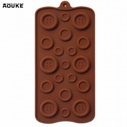 Button Shapes Chocolate Silicone Mold Candy Fondant Cake Mould Biscuits Cookies Soap Molds Cake Decoration DIY Baking Tools L055 - Image 2
