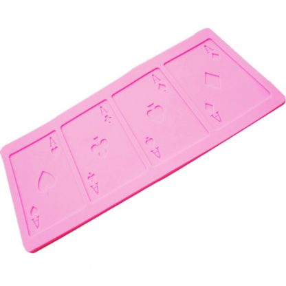 Byjunyeor M144 Poker Cards Design Fondant Cake Mold Silicone Mold Chocolate Mould Kitchen Baking Tool Bakeware Cake Decoration - Image 3