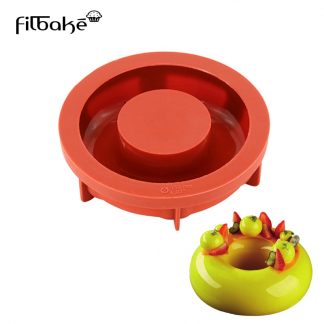 FILBAKE Kitchen Baking Accessories Pastry Tools Round Ring Shaped Silicone Cakes Mold Mousse Moulds Cake Mold Decorating Pan