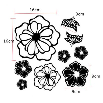 High Quality Household Washing Machine Refrigerator Stickers Flowers Butterflies Wall Stickers Home Decor For Kitchen Bathroom - Image 6