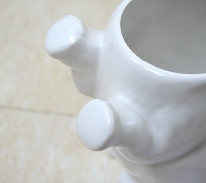 Lovely Elephant ceramic  Bathroom Toilet brush set bathroom soft-bristle brush cleaning Cleaning brush bathroom accessory set - Image 3
