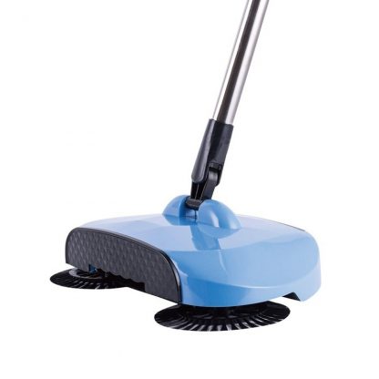 Stainless Steel Sweeping Machine Push Type Hand Push Magic Broom Dustpan Handle Household Cleaning Package Hand Push Sweeper mop - Image 2